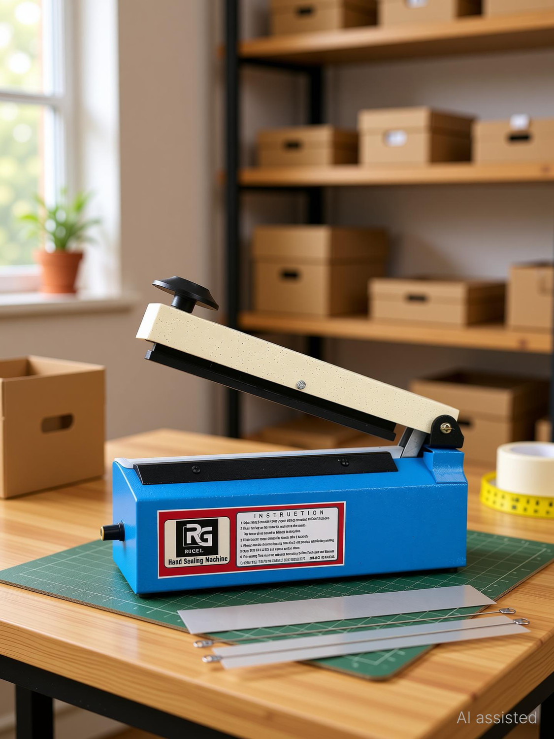 Image of Rigel 8 Inch Sealing Machine For Pouch Packing, Plastic Bag Packing and Food Packets Hand Held Heat Sealer