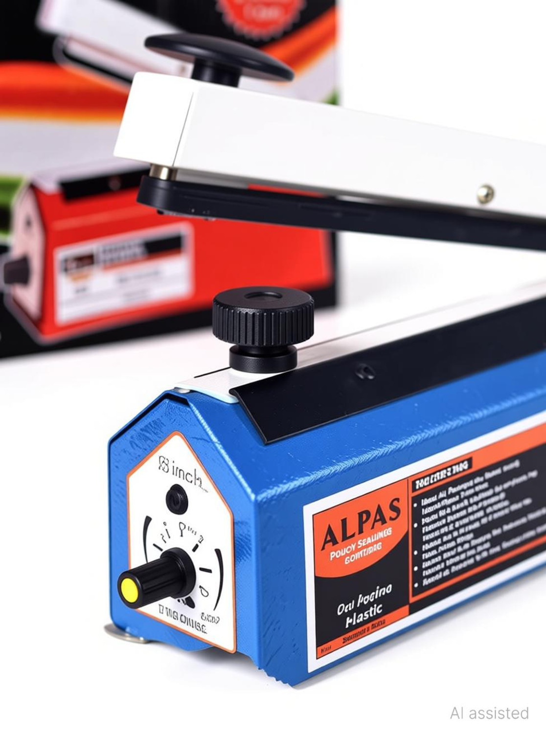 Image of Alpas 8 inch Poly Sealing Machine for Plastic, Pouch & Food Bag, Ideal All Packaging Hand Held Heat Sealer