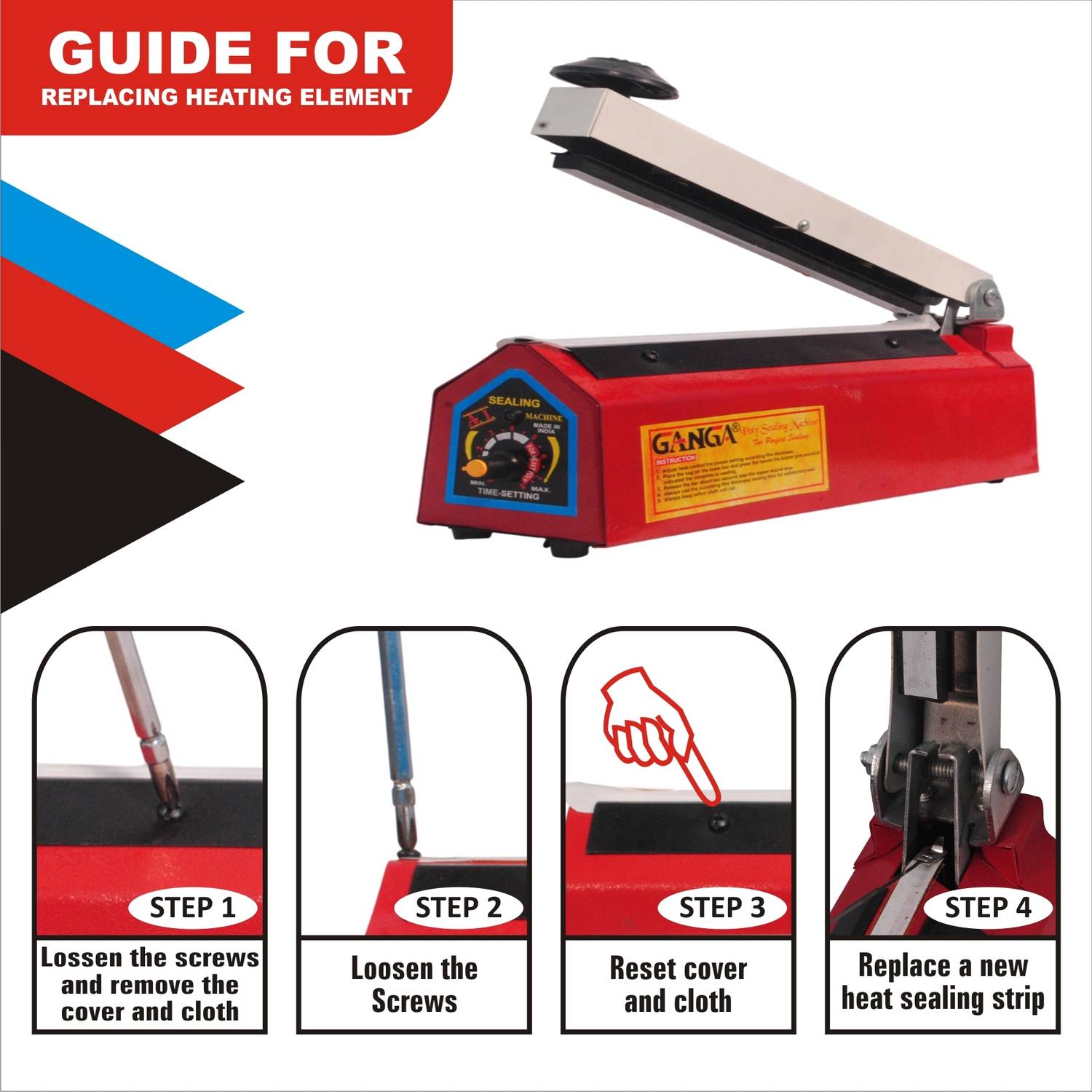 GANGA 8 Inch Poly Bag Sealer - Image 5