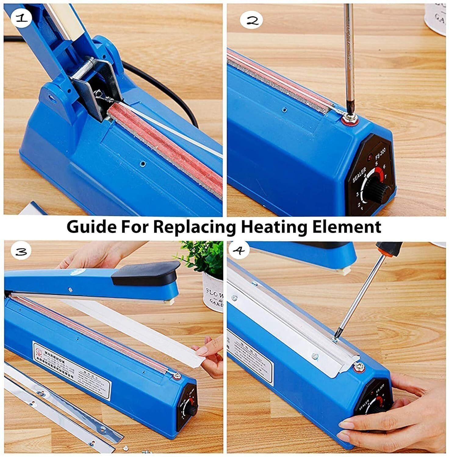 Image of Enem Manual Sealing Machine for Food Packets, Plastic, Foil, Polyester Hand Held Heat Sealer