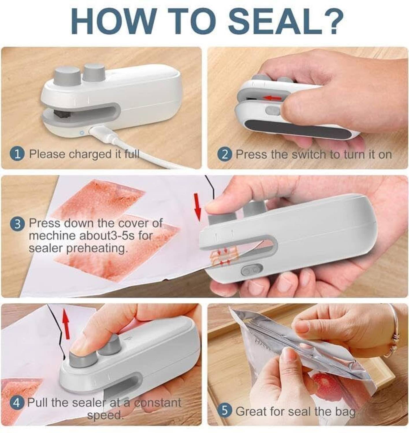 outfithood 2 in 1 Hand Held Heat Sealer - Image 2