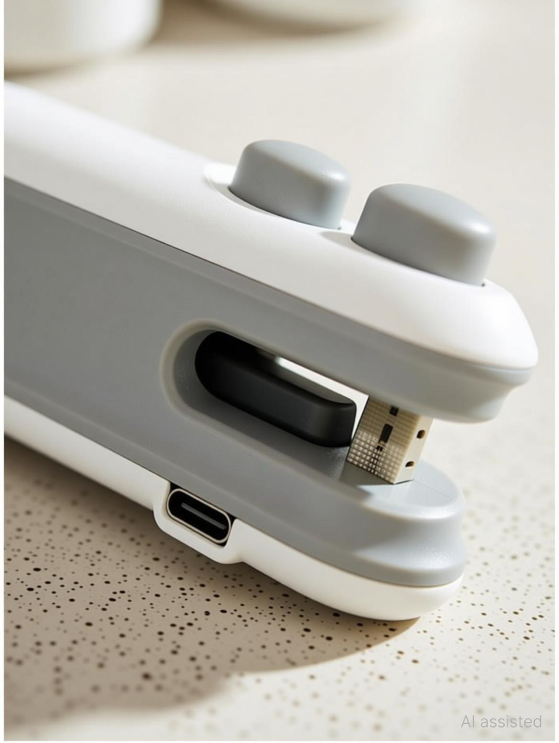 Image of vishesh Mini Sealer Machine, 2 in 1 USB Rechargeable Magnetic Heat Sealing & Cutting Hand Held Heat Sealer