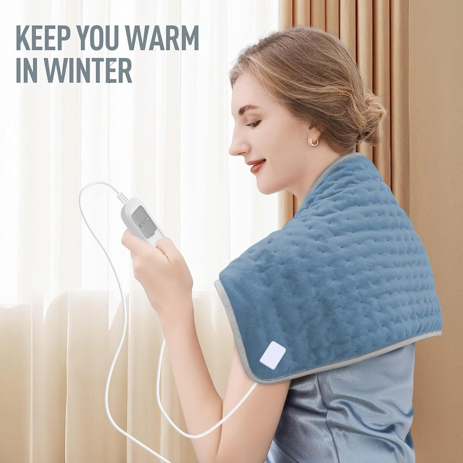 Image of Addmax Orthopaedic Electric Heating Belt Lower Back Pain & Period Cramps | XL Size | Heating Pad