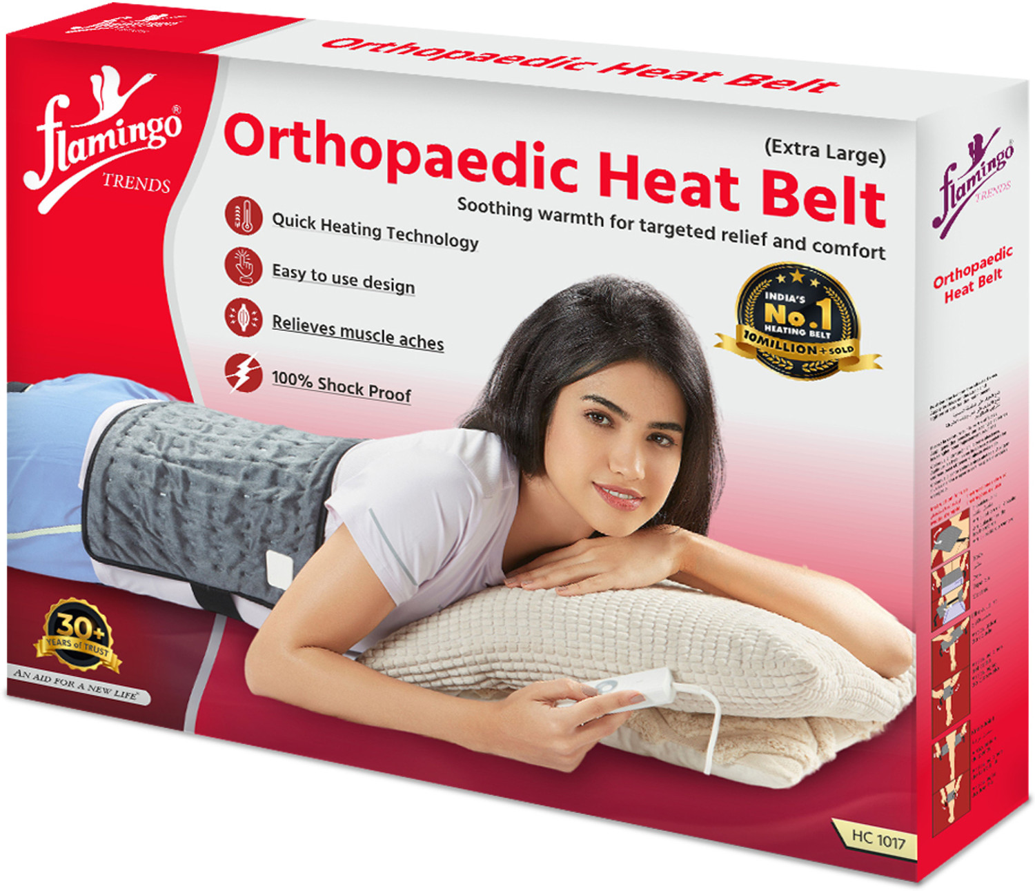 Image of FLAMINGO Plus Heating Pad Jumbo 41*32cm|Heat Therapy Pain Relief Heating Pad