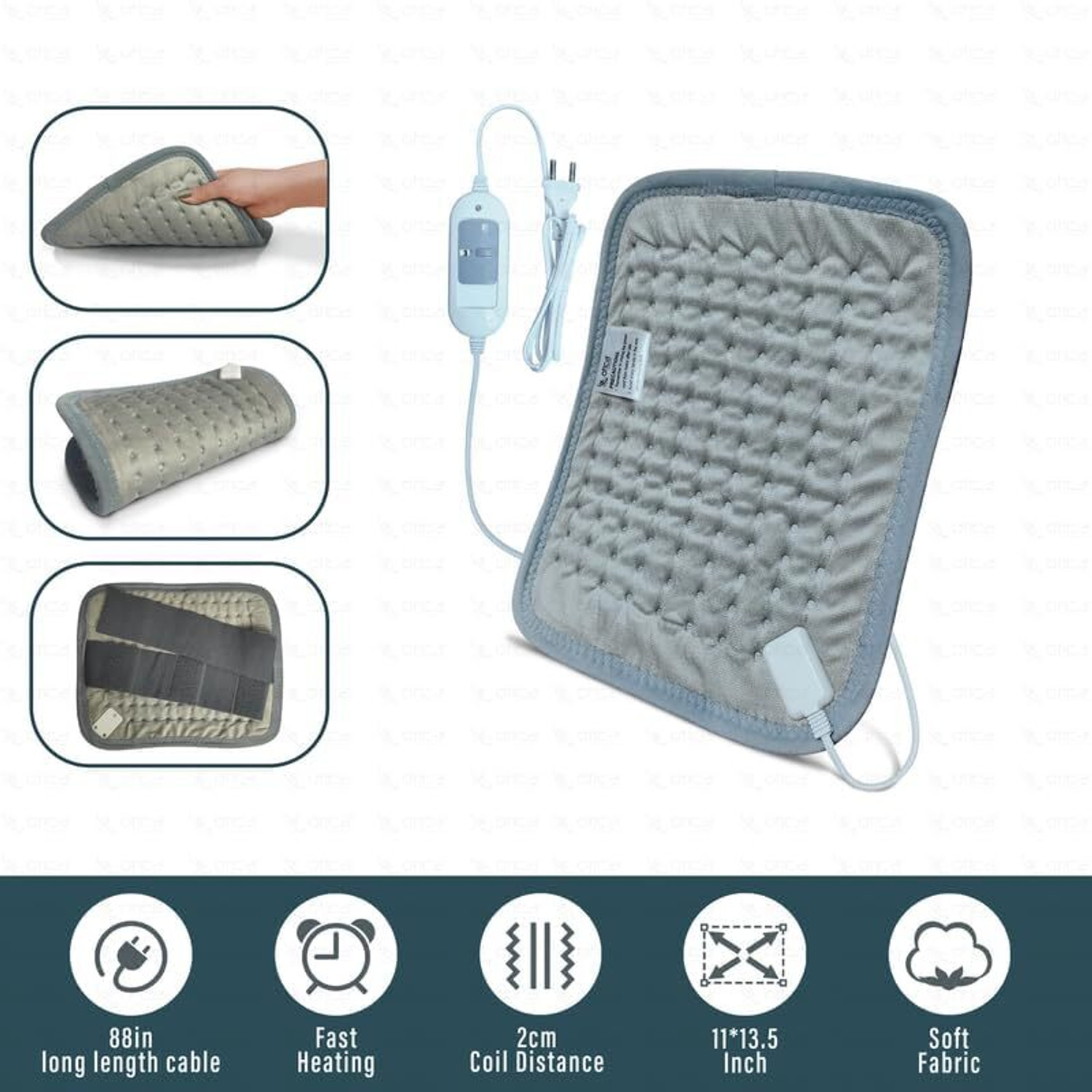 Image of OTICA Electric Heating Belt, Heating Pads for Back, Shoulder, Hot Pad for Arms (Large) Heating Pad