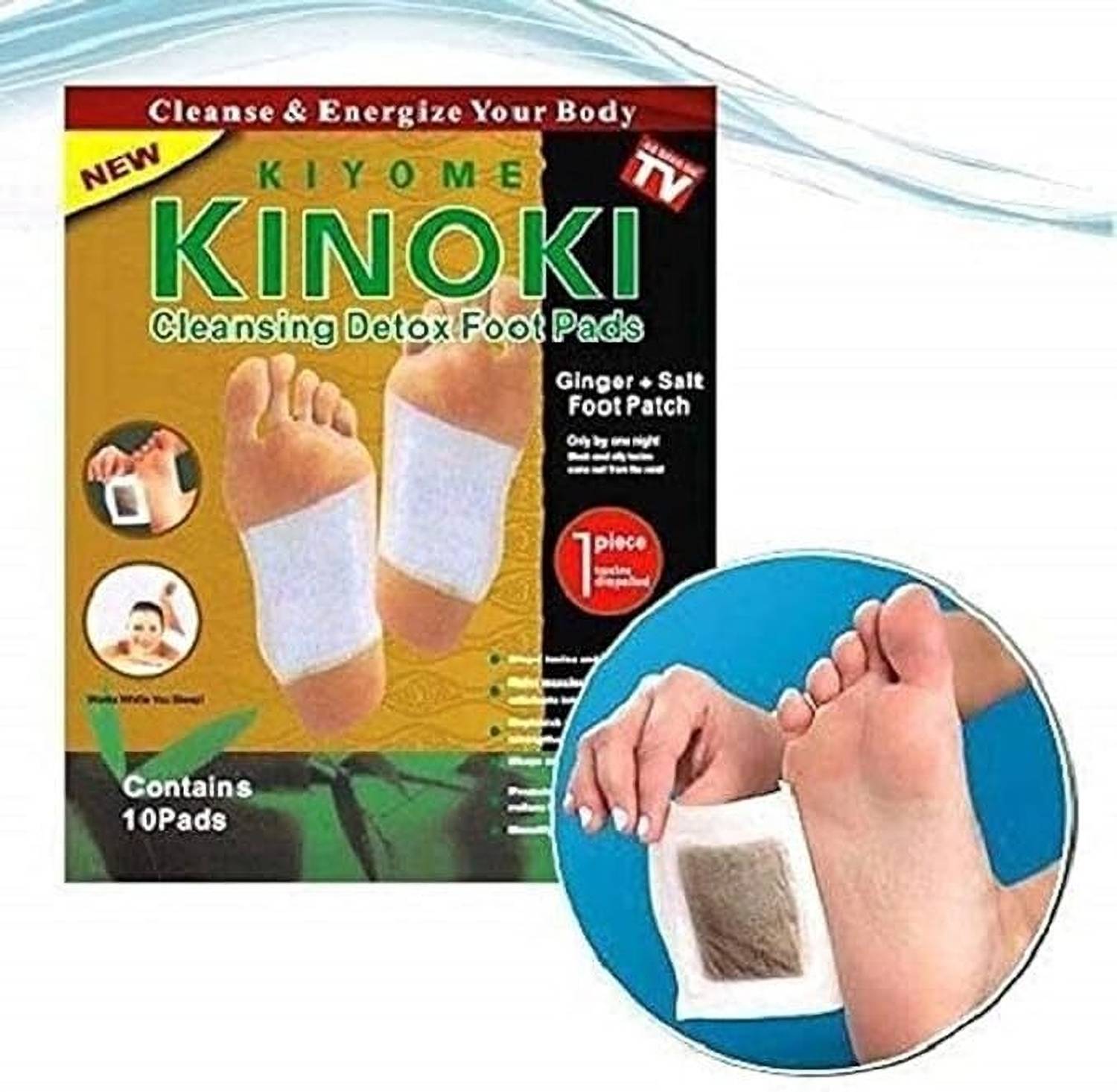 Acumart Health Remove Toxins Cleansing Detox Foot Patches Kit (1 BOXES = 10 Patches) Heel Tip Replacements