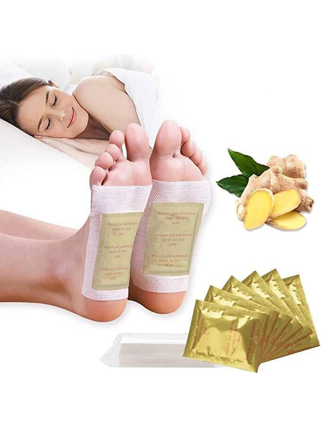 Acumart Health Foot Patches for Stress Relief, Remove Toxins Cleansing Detox 1 BOXES=10 Patches Heel Tip Replacements