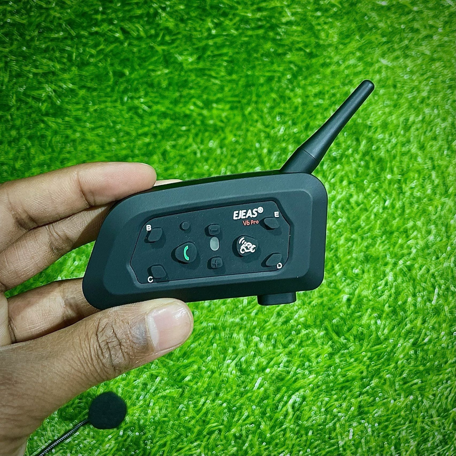 Image of Ejeas Ejeas Vnetphone original V6 pro + Bluetooth Intercom /Headset With Interphone with C type Charging Helmet bluetooth device with ANC, Earphone, Hands Free Calling, Microphone, Voice Assist