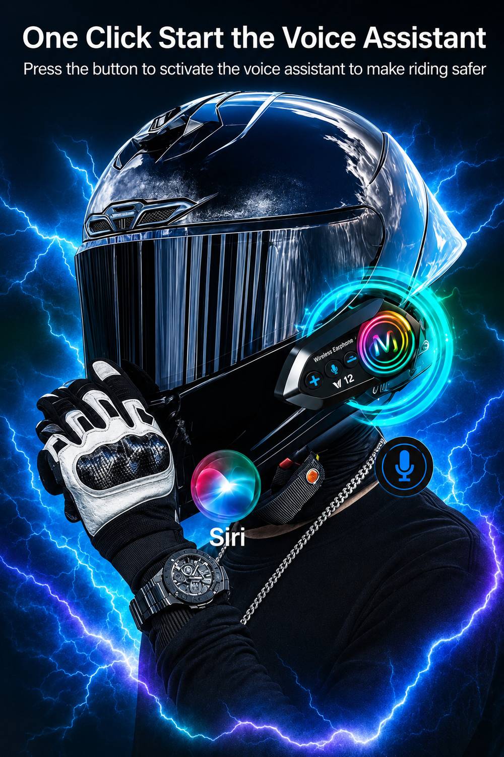 Electro Spido Bluetooth Motorcycle Helmet - Image 4