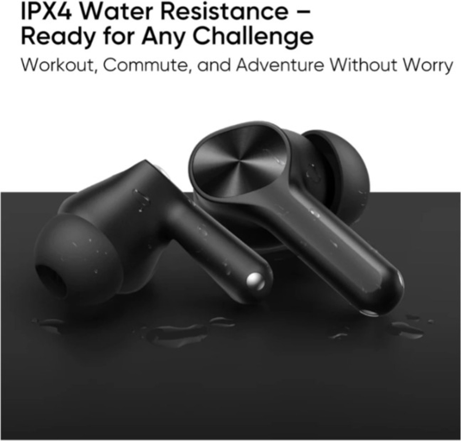 Image of jai kankai Buds T200 Lite TWS Earbuds with 12.4mm Driver 48H Playtime Bluetooth Headset Helmet bluetooth device with ANC