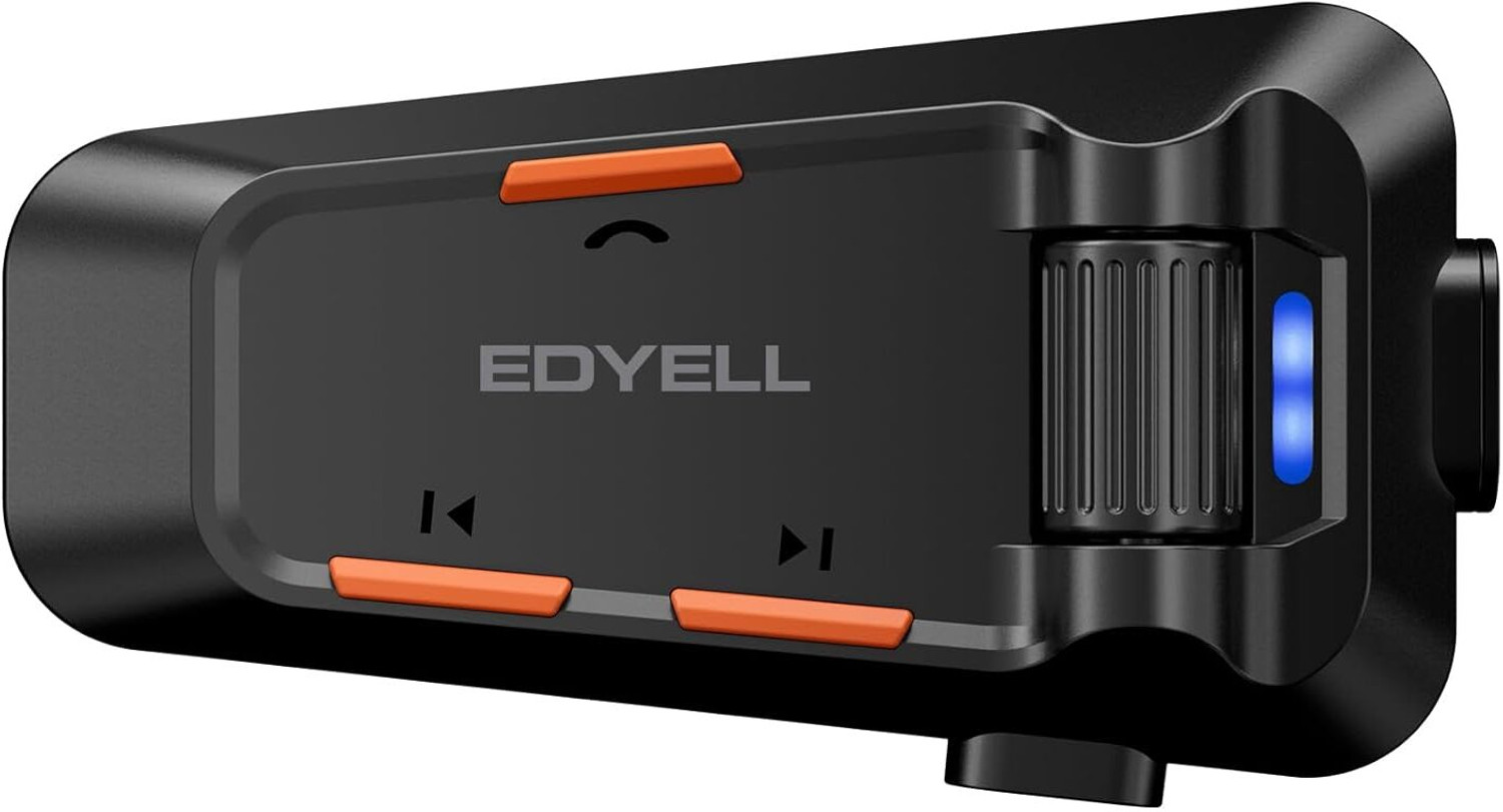 Image of Edyell C2 Motorcycle Helmet Bluetooth with HiFi Sound, Group Communication System Helmet bluetooth device with Microphone, Hands Free Calling, Earphone