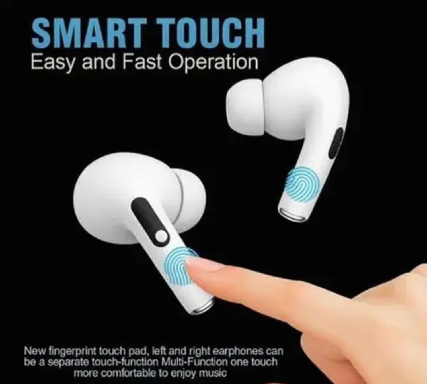 Image of GRANTHEE GRANTHEE Premium Wireless Earbuds Bluetooth 5.3 TWS Earphones Full Touch Control Headphones Built-in Microphone Superb Sound Quality Fast Stable & Connection Smart LED Headset Sports Bud Helmet bluetooth device with ANC (20 m 4 hr) Helmet bluetooth device with Earphone