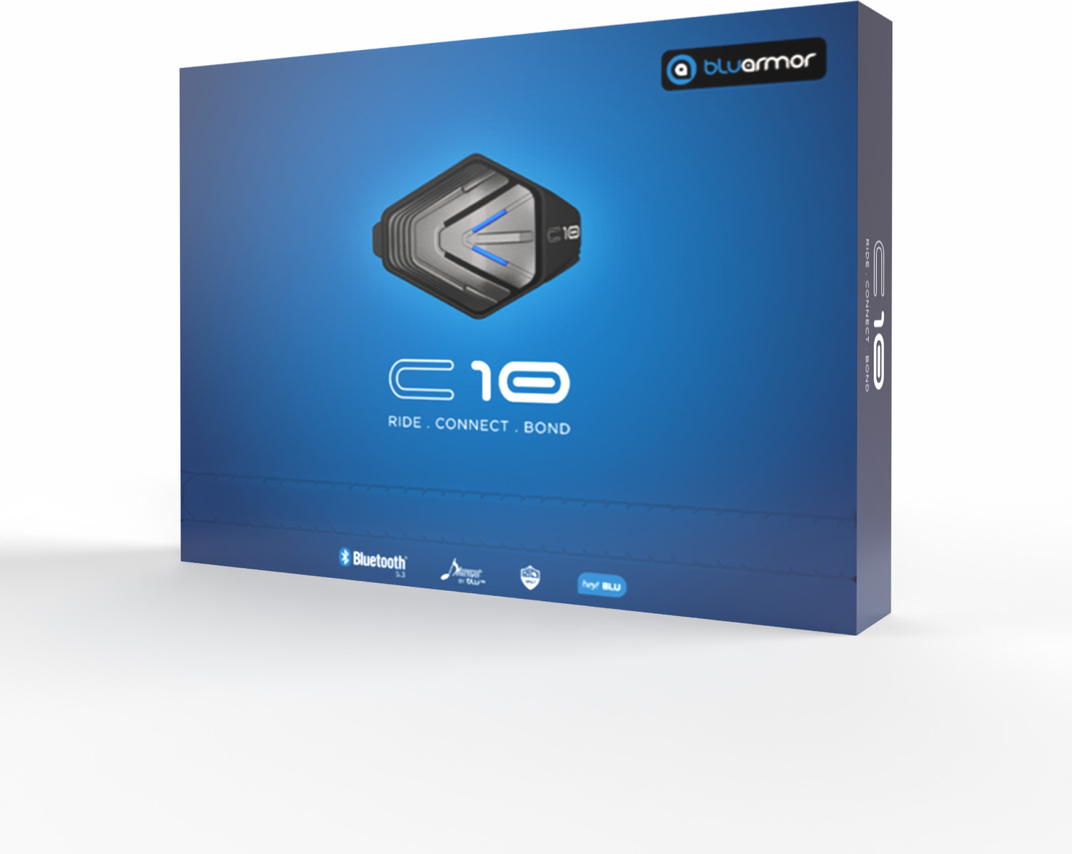 Image of Bluarmor C10 Helmet bluetooth device with ANC, GPS Navigation, Hands Free Calling, Integrated Speakers, Microphone