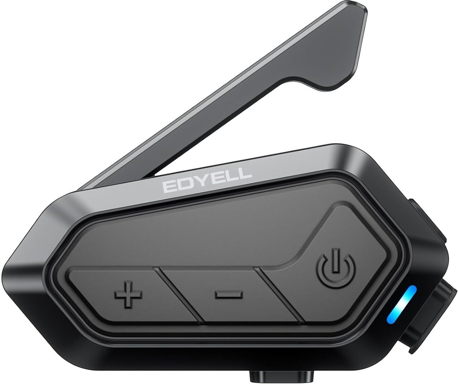 Image of Edyell V1 Helmet Speaker,24 Riders 2Km Helmet Communication System with Music Sharing Helmet bluetooth device with Hands Free Calling, Integrated Speakers, Microphone, Light Sensor, Voice Assist