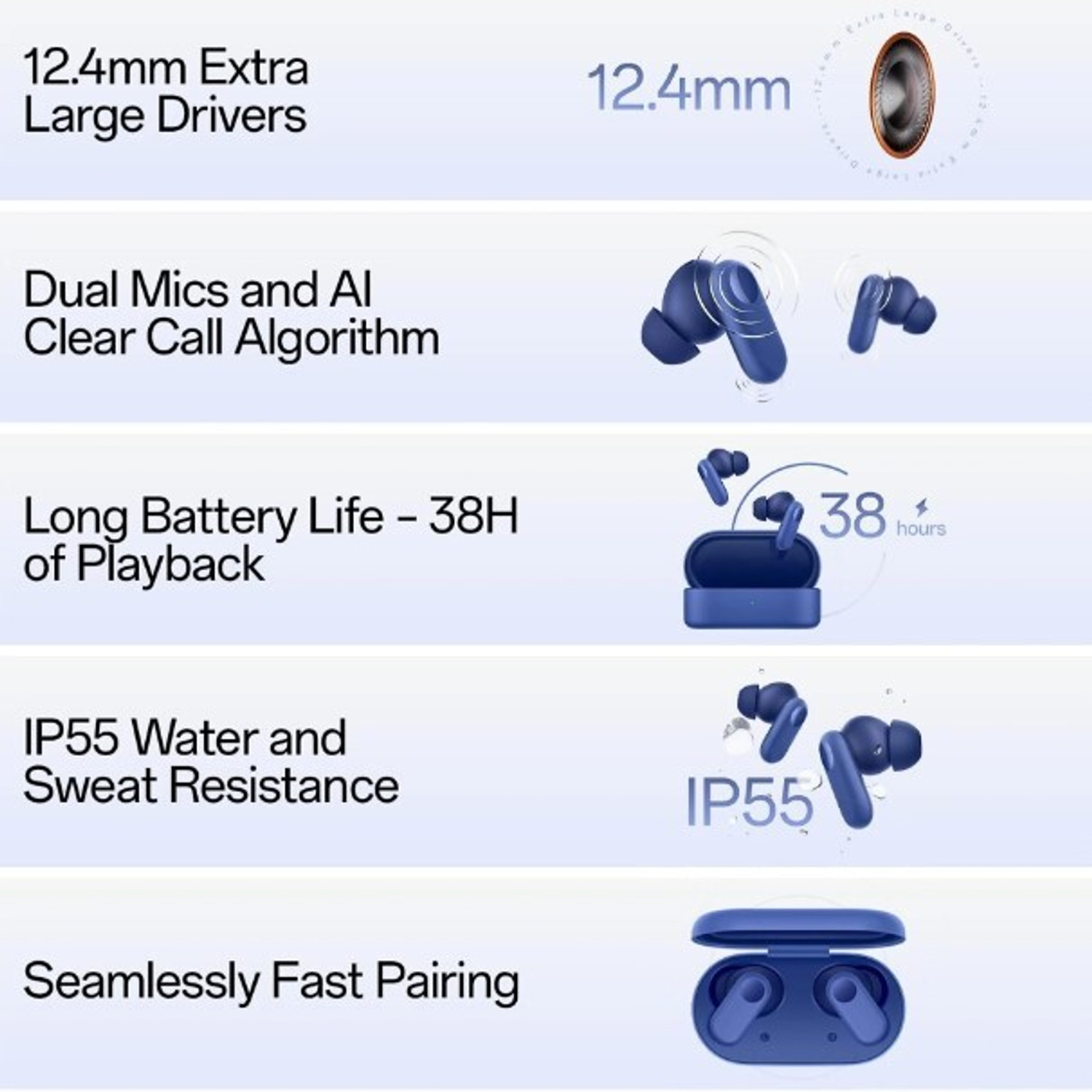 Image of KLOKOL 2R BUDS MAGNETIC POWER OFF /ON 48Hr Playtime Headphone N1 Helmet bluetooth device with Earphone