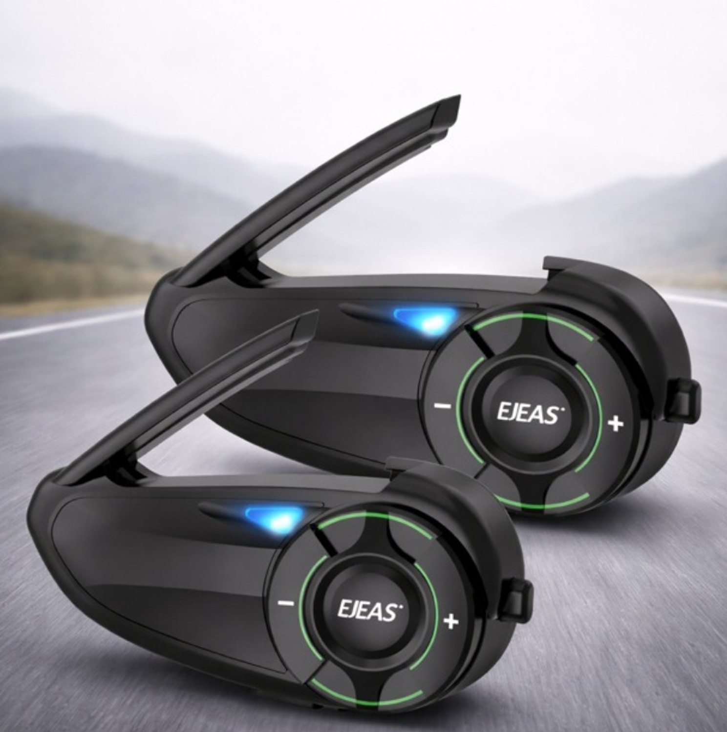 Image of hbd HELMET INTERCOM Q 8 Helmet bluetooth device with Hands Free Calling
