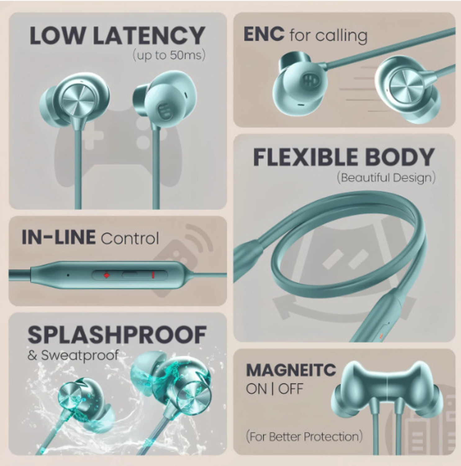 Image of KLOKOL New Edition Z2 Gaming Earbuds Bluetooth 5.0 Wireless LED Digital Display Helmet bluetooth device with Earphone