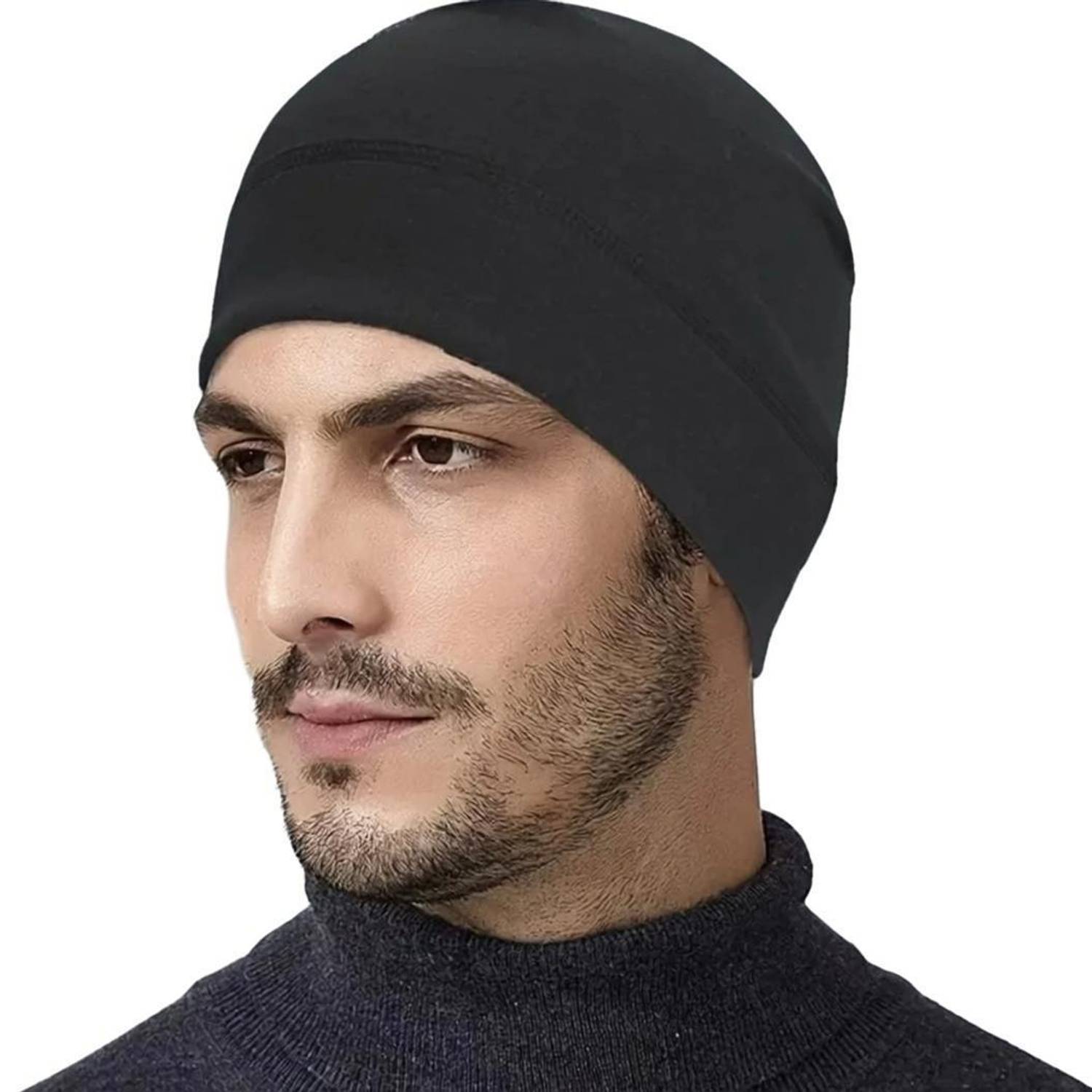 ALPHA STYLIST Helmet Skull Caps for Men: Cotton Head Caps, Hair Inner Helmet Cover Cap Helmet Breath Guard