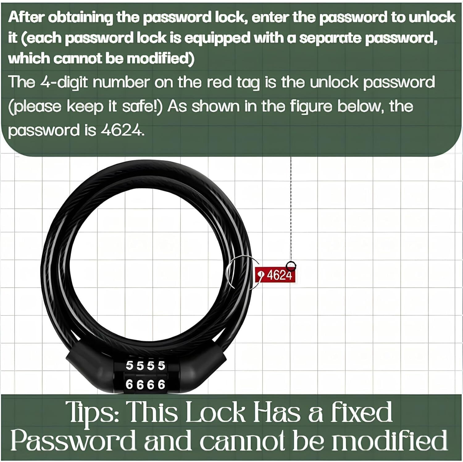 Image of XpertRider Steel Cable Lock For Helmet