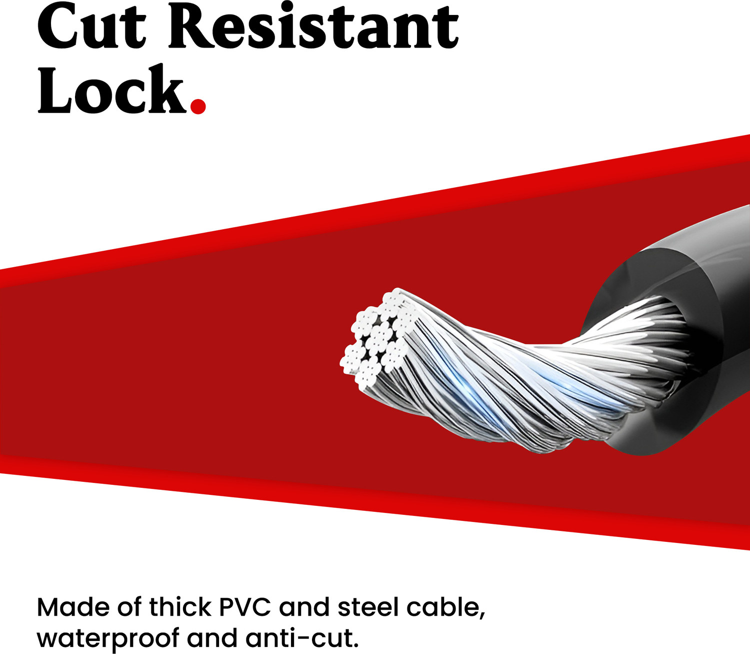 Image of AUTOGUYS Stainless Steel Combination Lock For Helmet