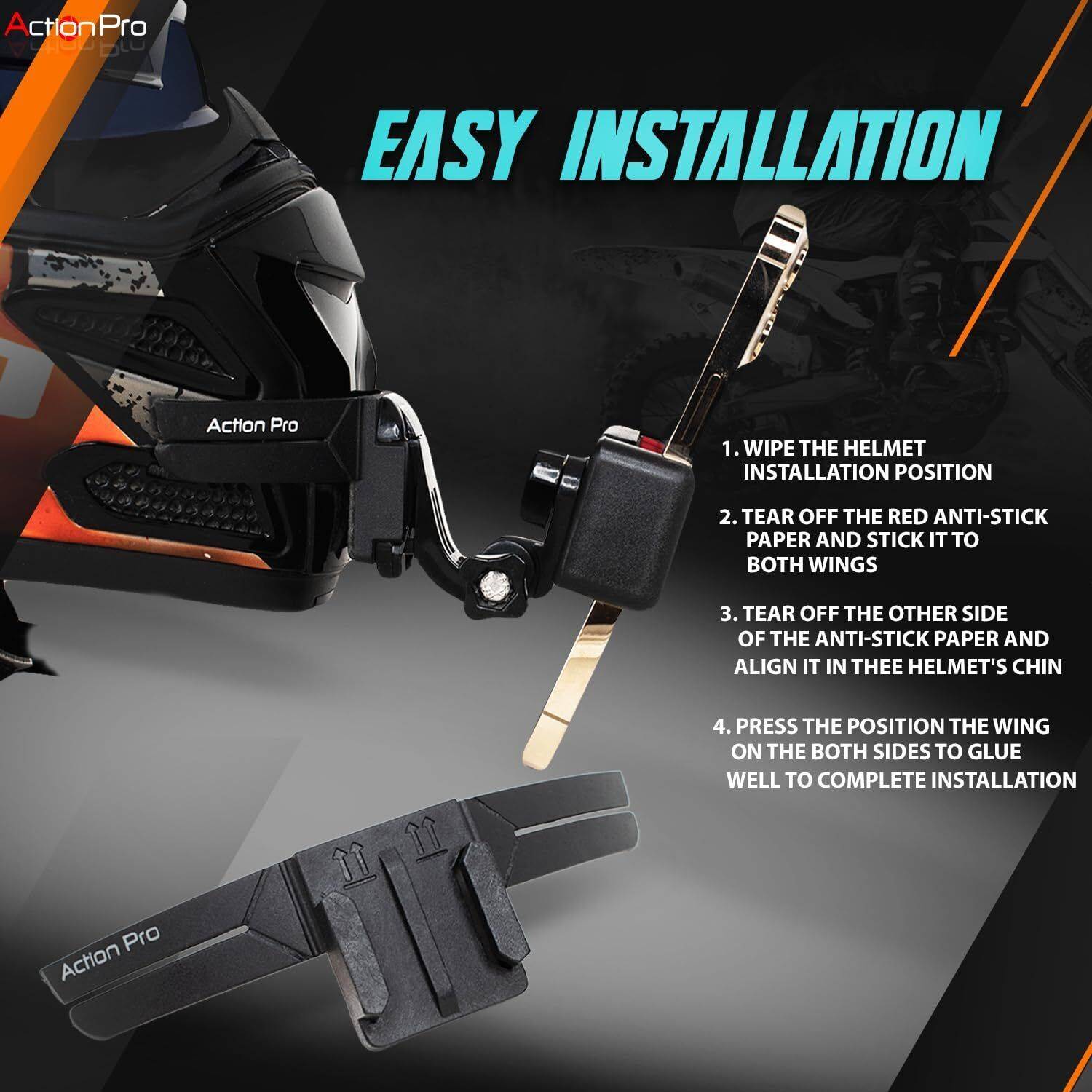 Action Pro 3M Chin Mount Strap for Action Cameras - Image 4
