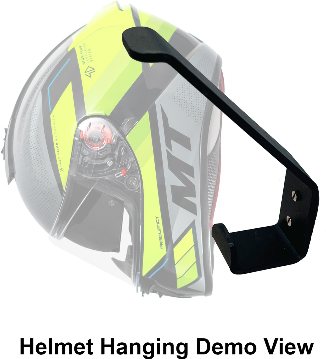 Image of L3 MODZ Heavy Metal Wall Mountable Helmet Holder | Storage Rack | Helmet Organizer | Helmet Mount
