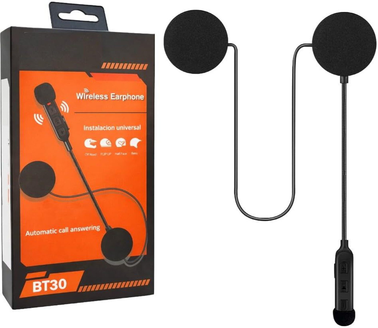 Image of Hybrid Motors Helmet Bluetooth,Waterproof Hands Free,Music Call Control,Automatic answering Helmet Mount