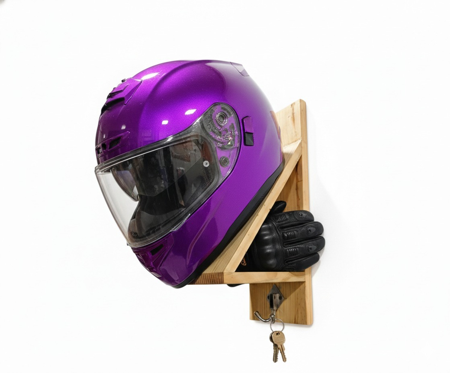 Image of LIVECOOL Helmet Holder Motorcycle Accessories Multipurpose Wall Mount Hanger Helmet Mount