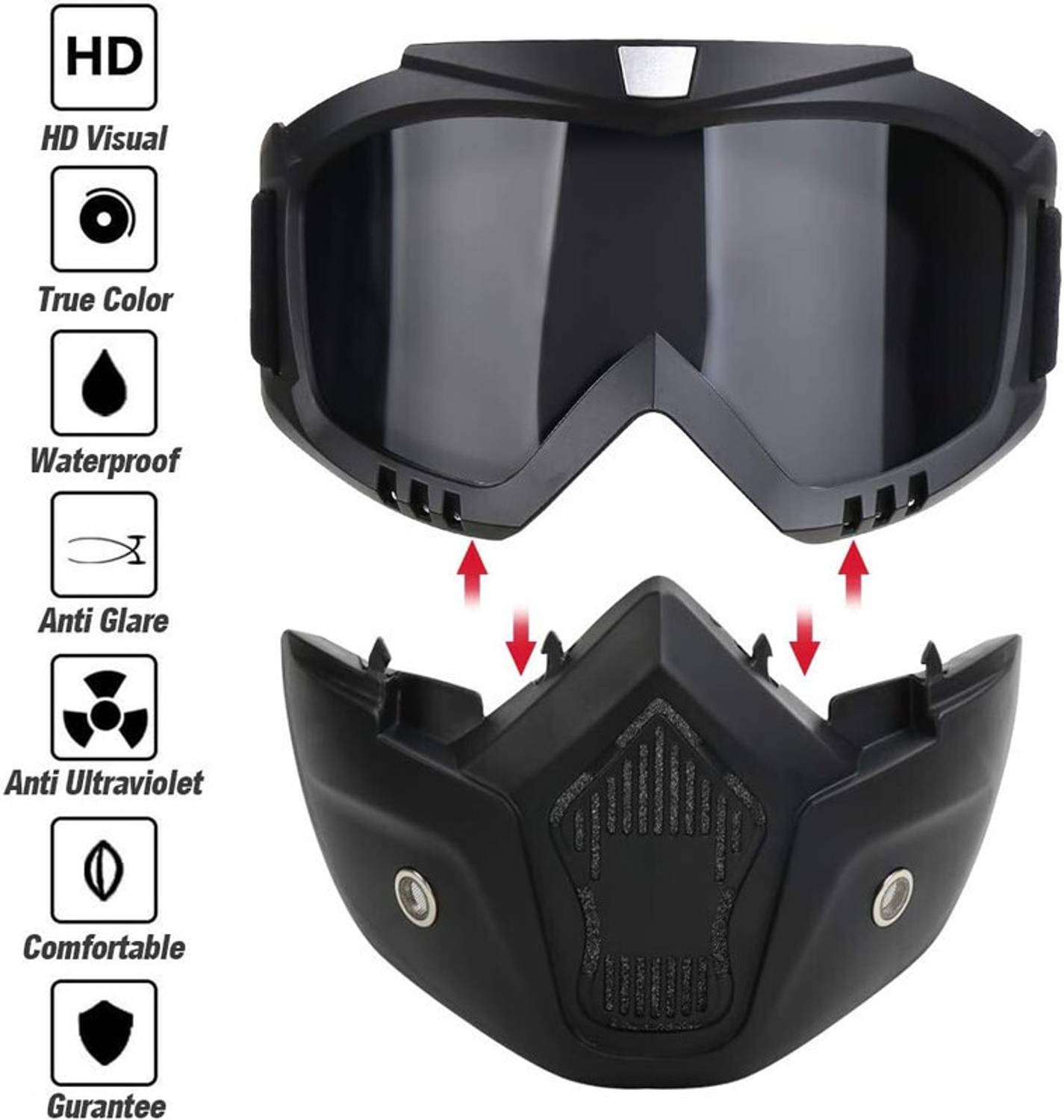 SBTs SG79 Helmet Visor & Bike Goggles - Image 5