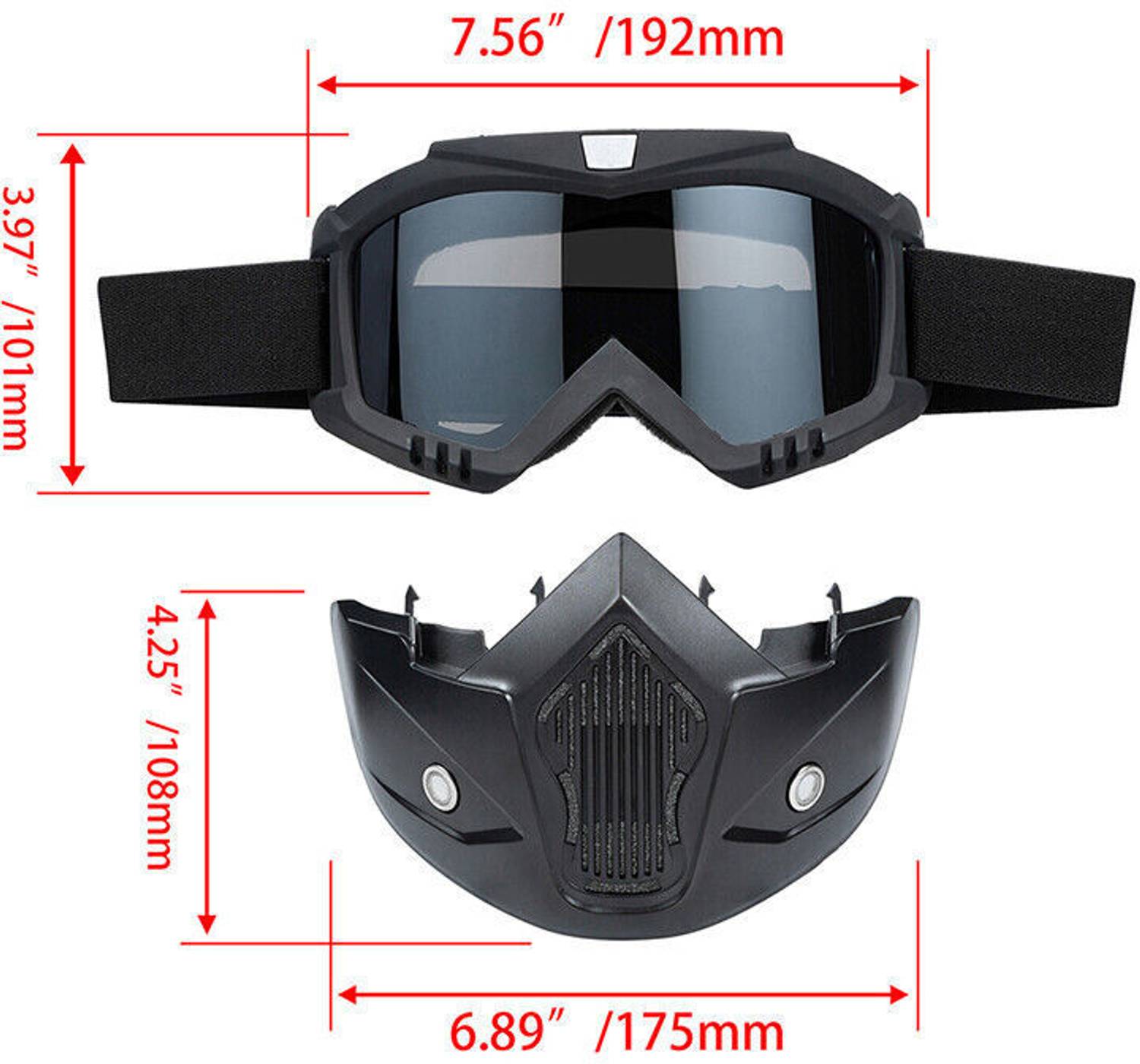 SBTs SG79 Helmet Visor & Bike Goggles - Image 2