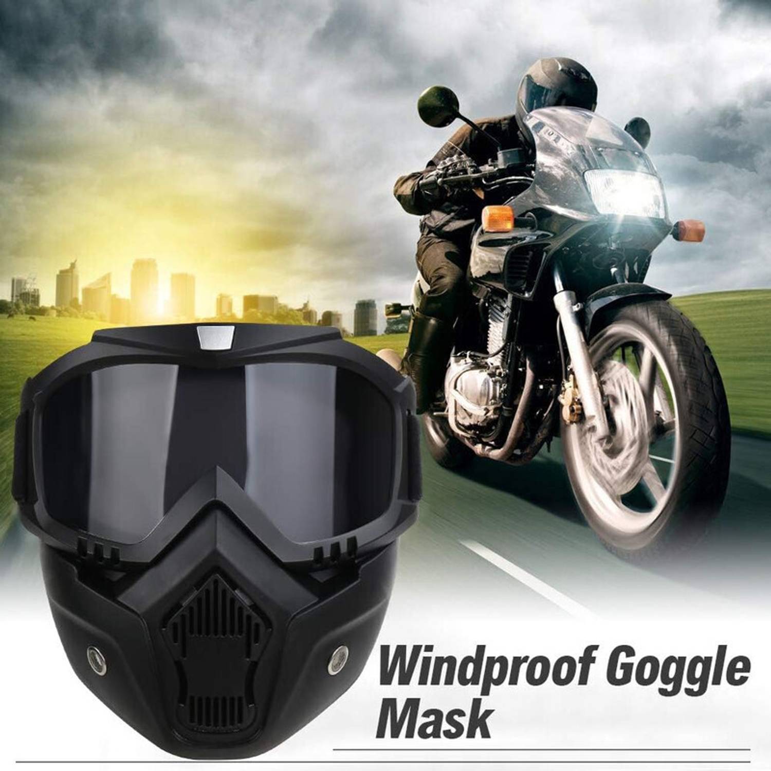 SBTs SG79 Helmet Visor & Bike Goggles - Image 4