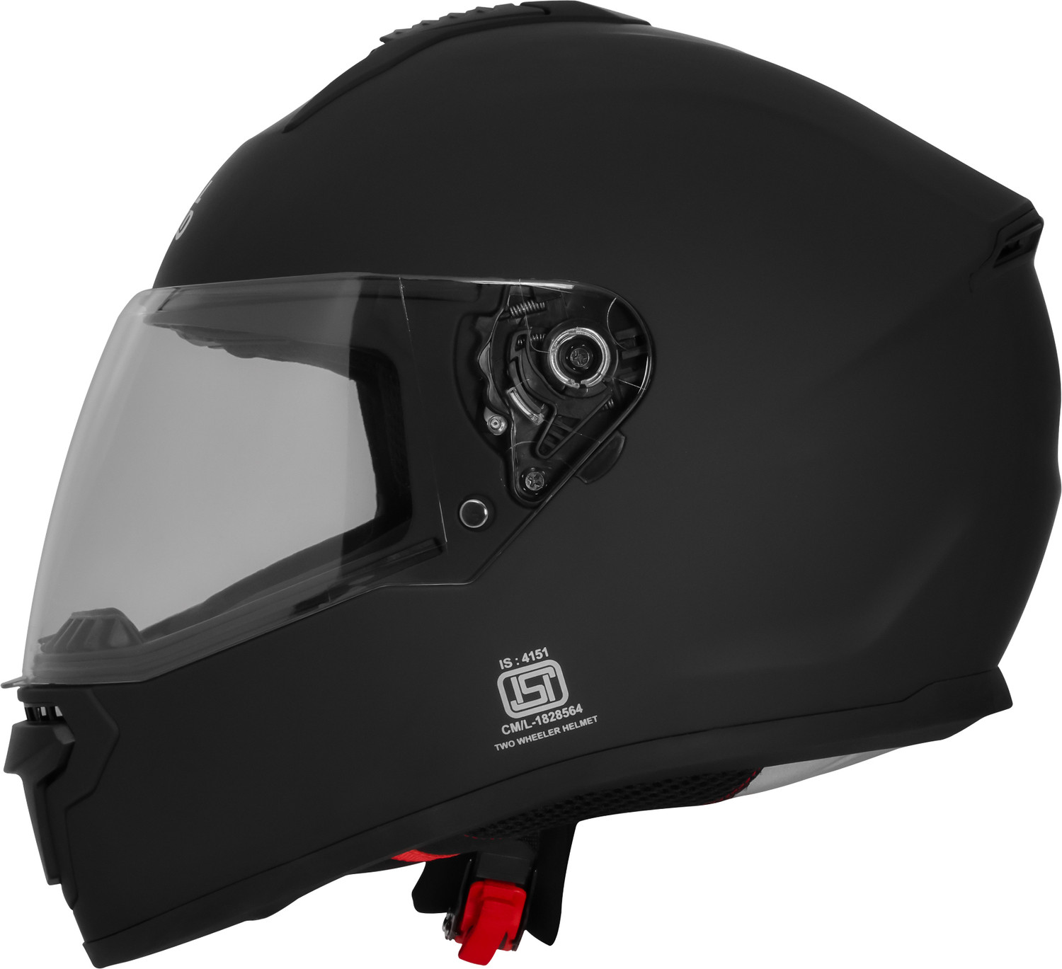 Image of ROYAL ENFIELD Quest Full Face with Visor | ISI & DOT | for Men and Women Motorbike Helmet (Matt Black)