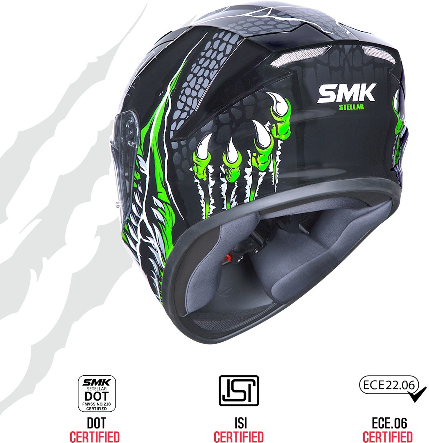 Image of SMK Stellar Motorbike Helmet