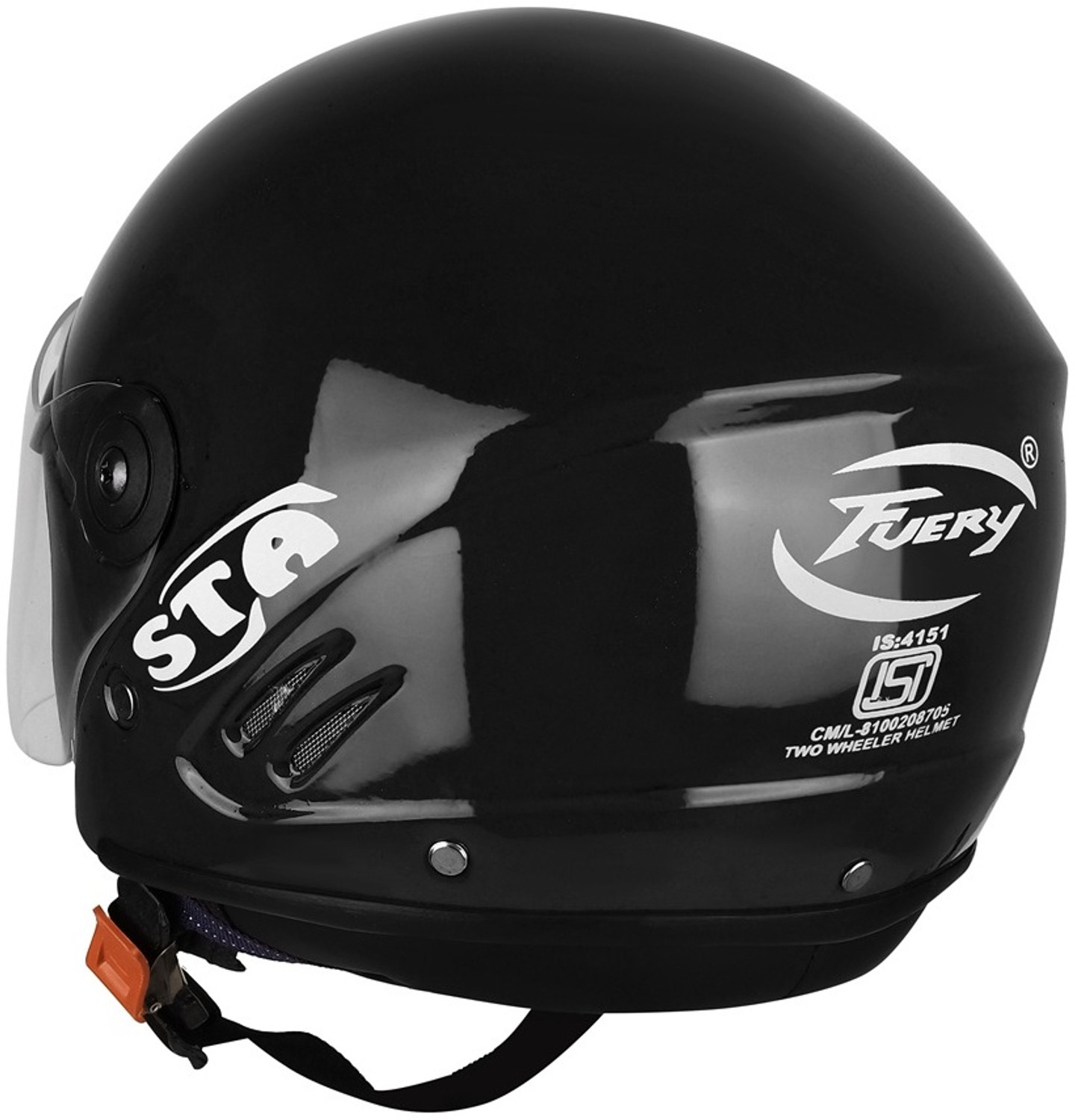 Image of fuery TRACK HALF FACE HELMET Motorbike Helmet