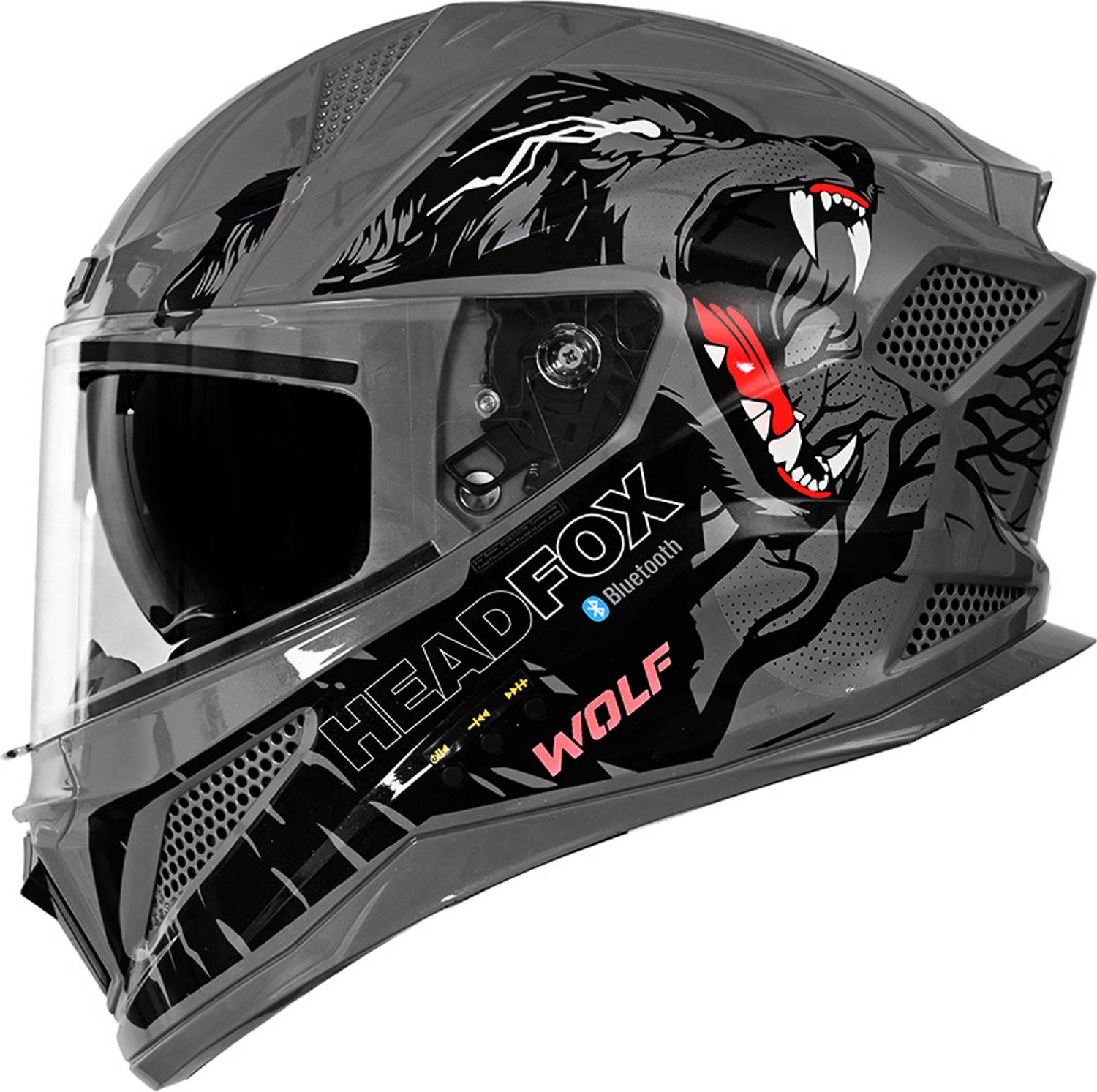 HEADFOX N2F WOLF Bluetooth AI Smart Bike Helmet - Image 1