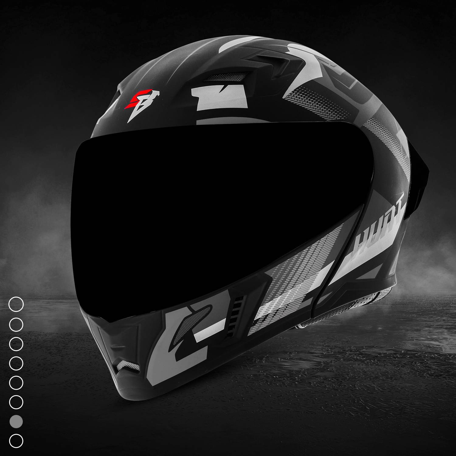 Steelbird SBA-20 Hunt Flip-Up Graphic Helmet - Image 4