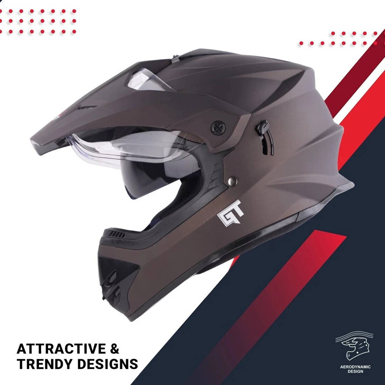 Steelbird Off Road GT Motocross Helmet - Image 2