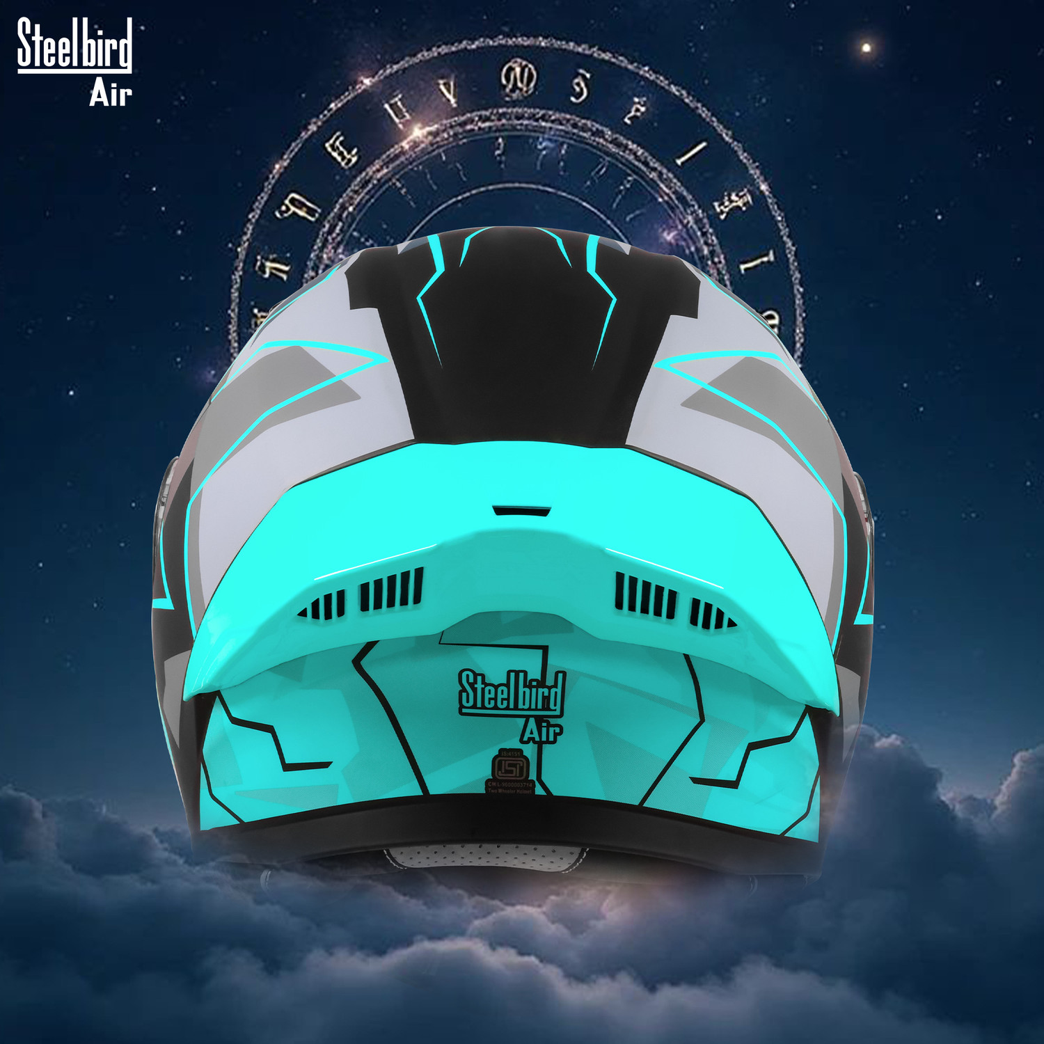Image of Steelbird SBA-20 03 ISI Certified Flip-Up Helmet for Men Motorbike Helmet