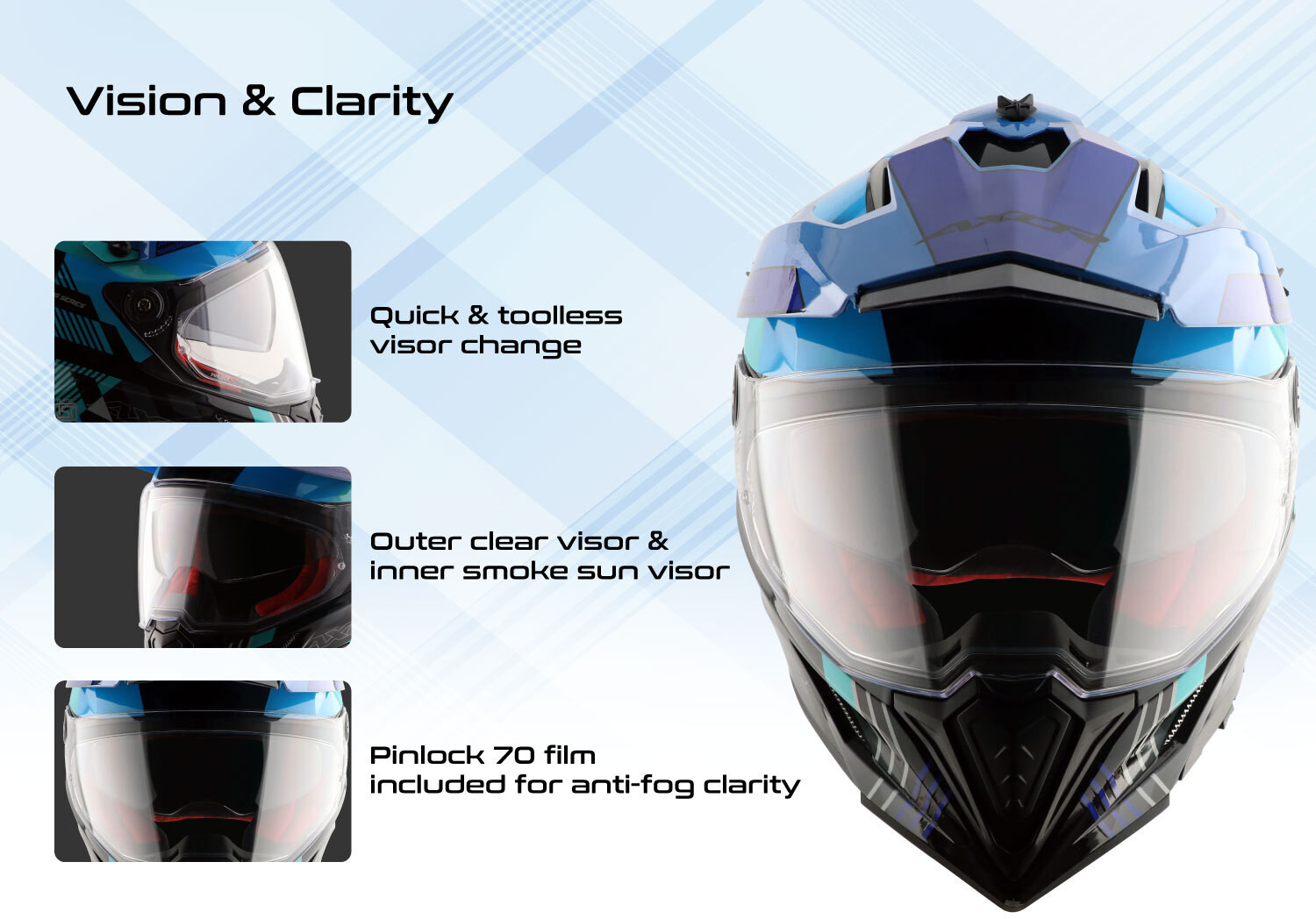 Image of Axor X-Cross Gambling Helmet Motorbike Helmet