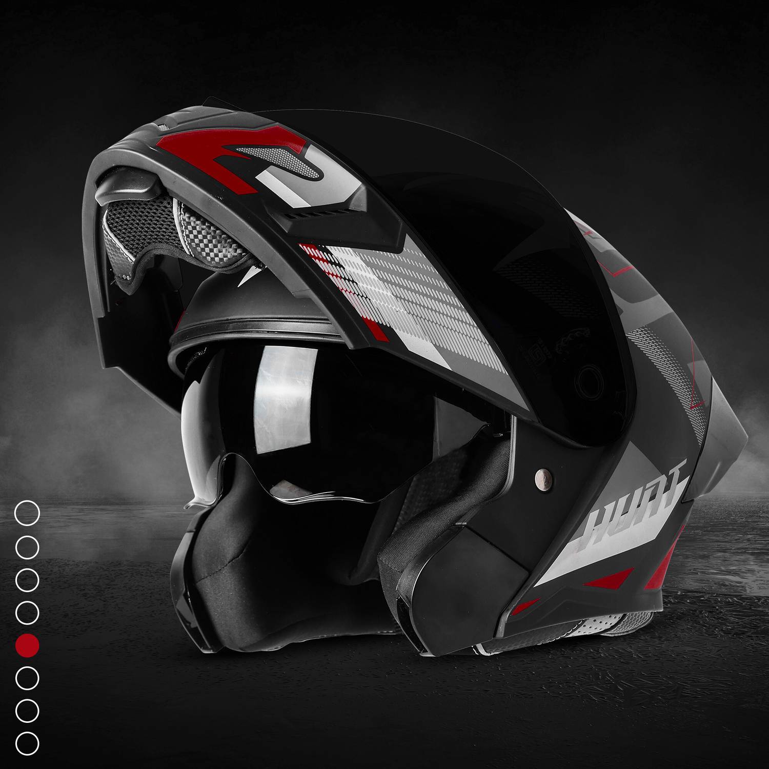 Steelbird SBA-20 Hunt Flip-Up Graphic Helmet - Image 3
