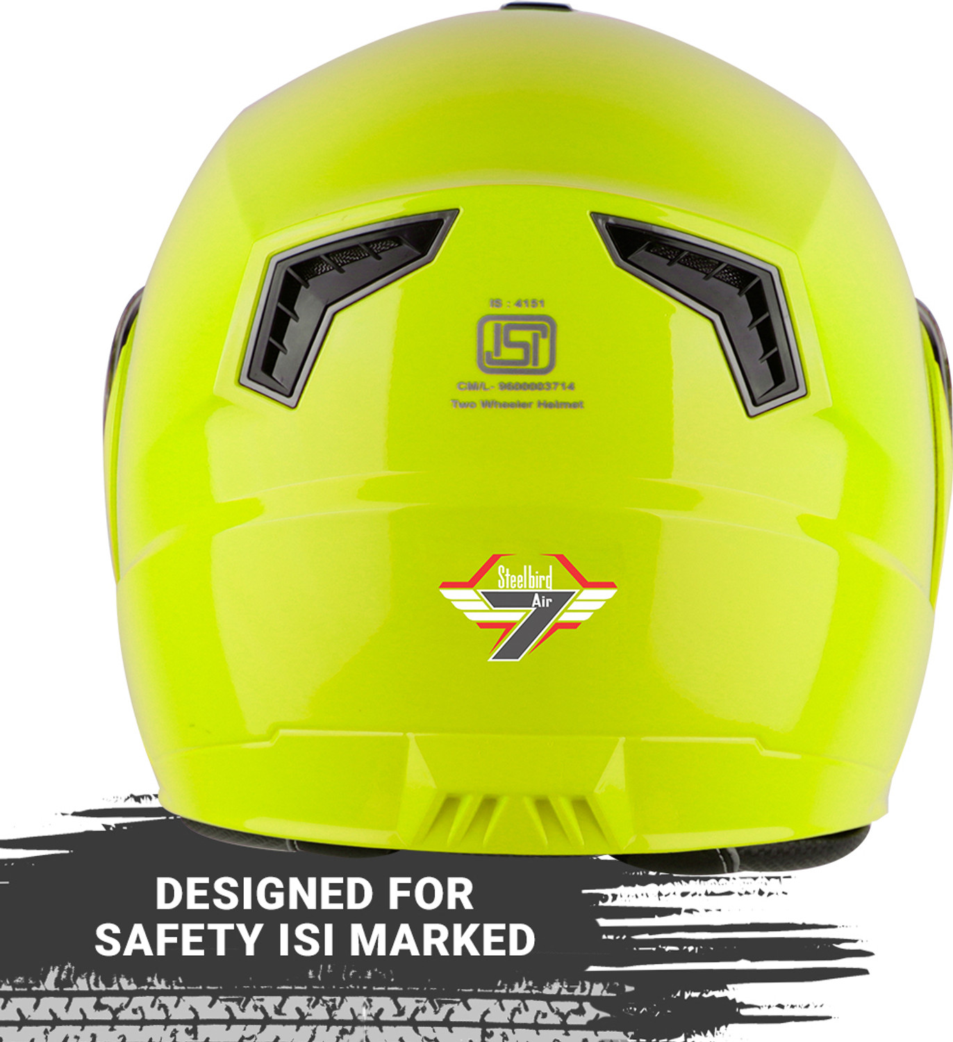 Image of Steelbird SBA-7 7Wings ISI Certified Flip-Up Helmet for Men and Women Motorbike Helmet