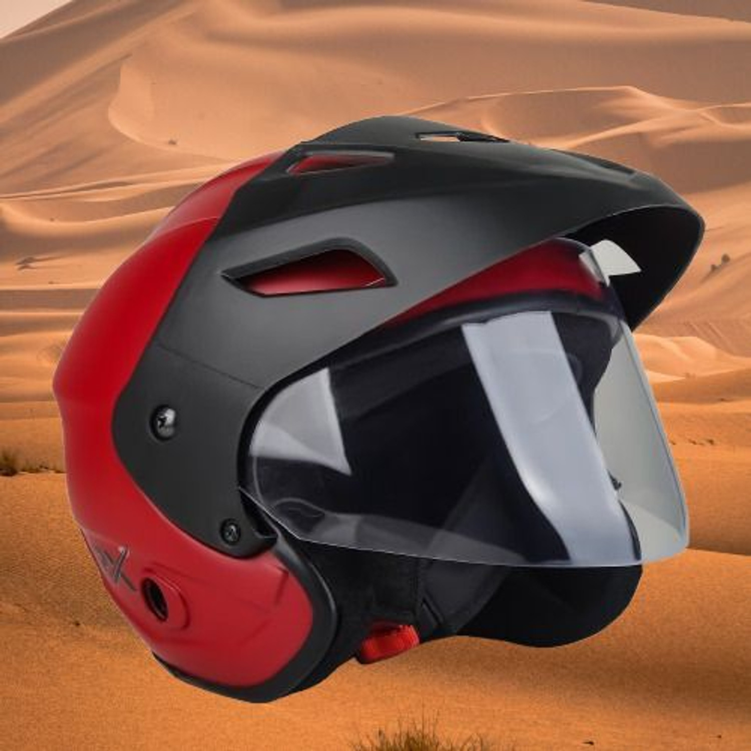 Image of urban carrier ABS Material Half Face pc Visor, UV Scratch Resistance Motorbike Helmet Motorbike Helmet