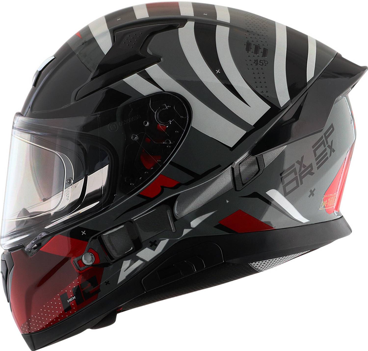 Axor Apex Hex-2 Motorbike Helmet (Gray)