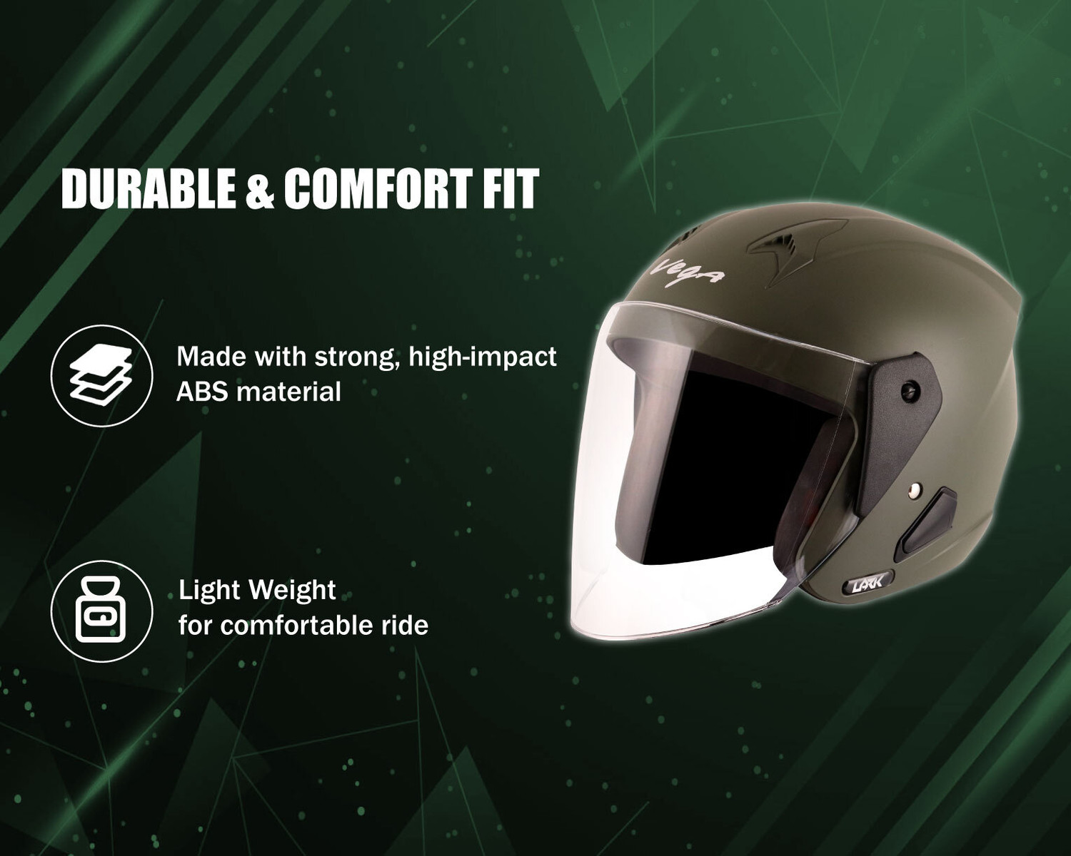 Image of VEGA Lark Motorbike Helmet