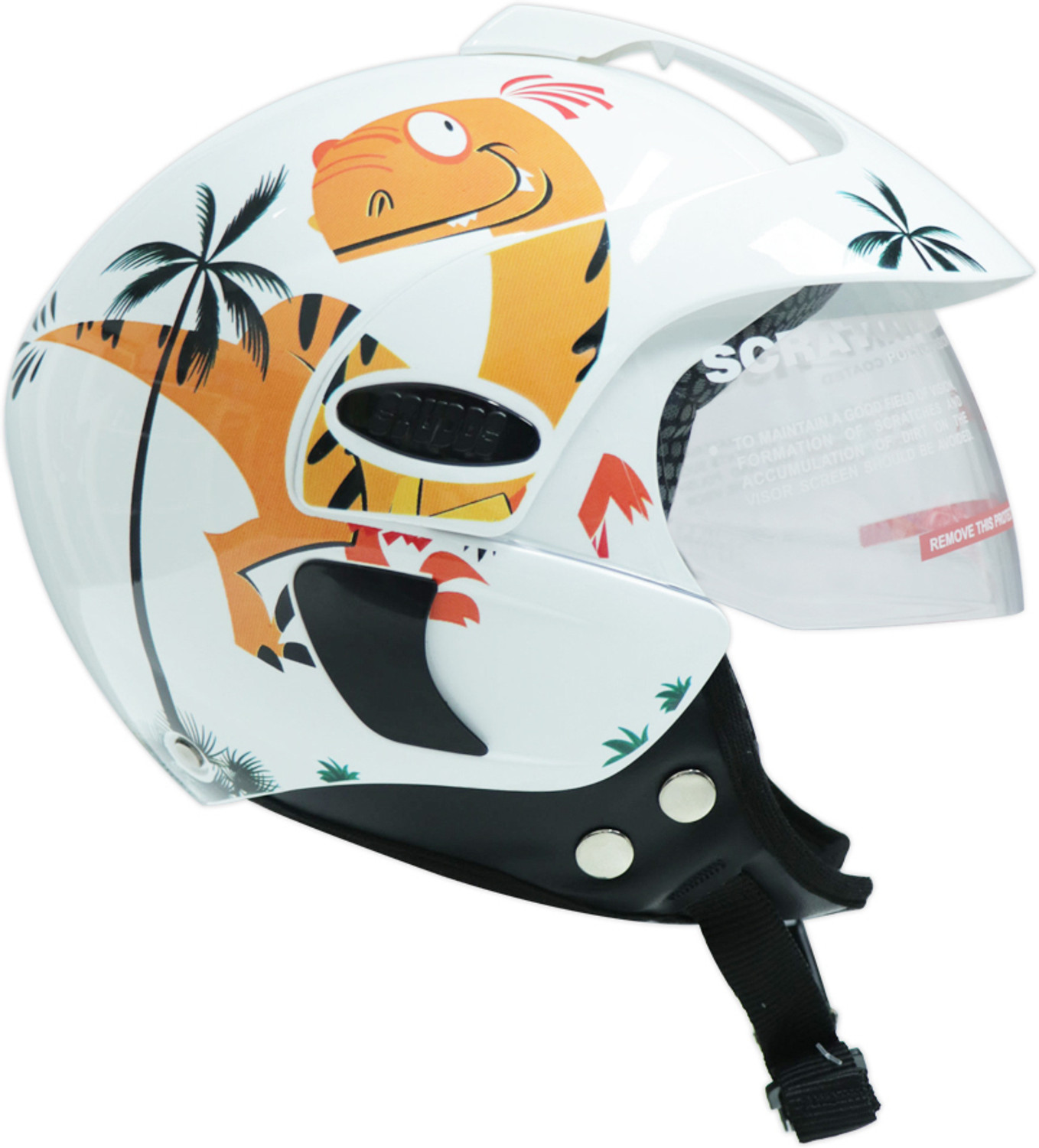 Image of TVS Kids Dino Adventure HF Motorbike Helmet