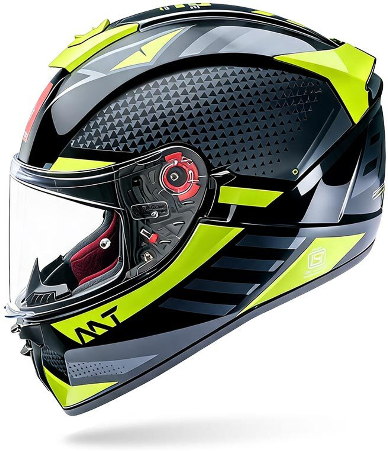 Image of MT HELMETS BLADE 2 SV - RHAPSODY B3 FLUOR GLOSS Motorbike Helmet