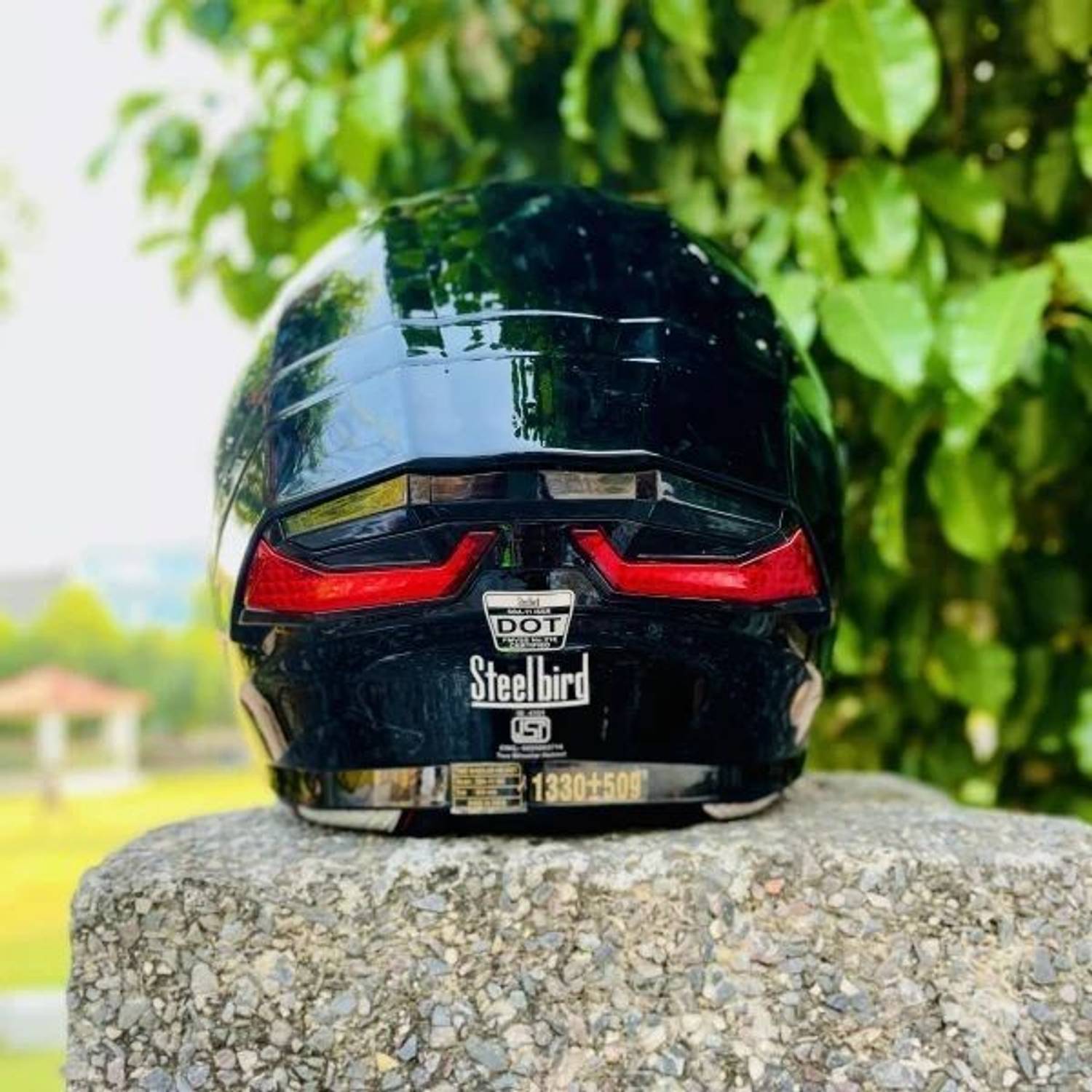 Steelbird Air SBA-11 Tornado ISS Glossy Black Helmet - Image 3