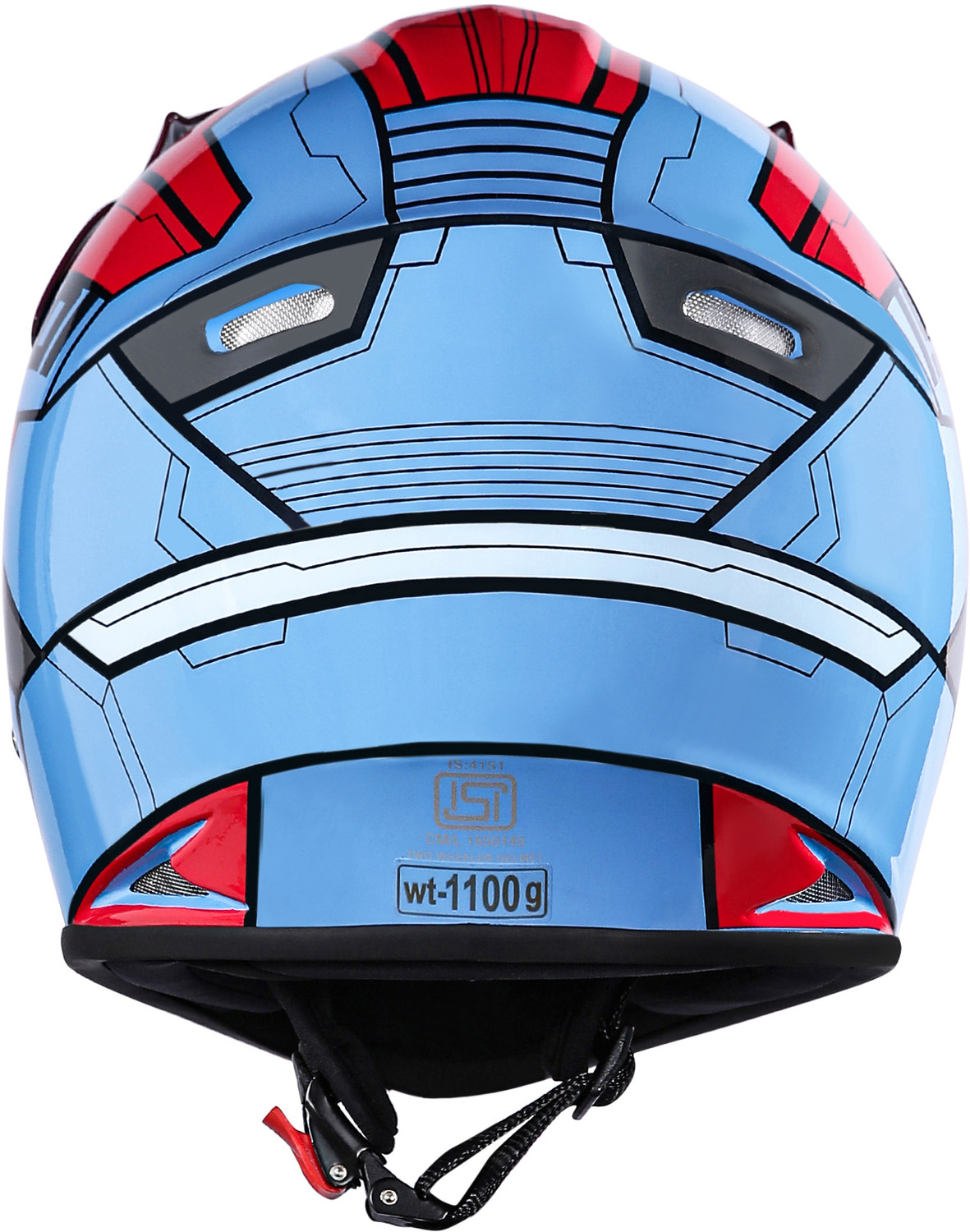 Image of ROYAL ENFIELD Chase Full Face MotoCross Kids Helmet with Sunpeak - ISI Certified Motorbike Helmet