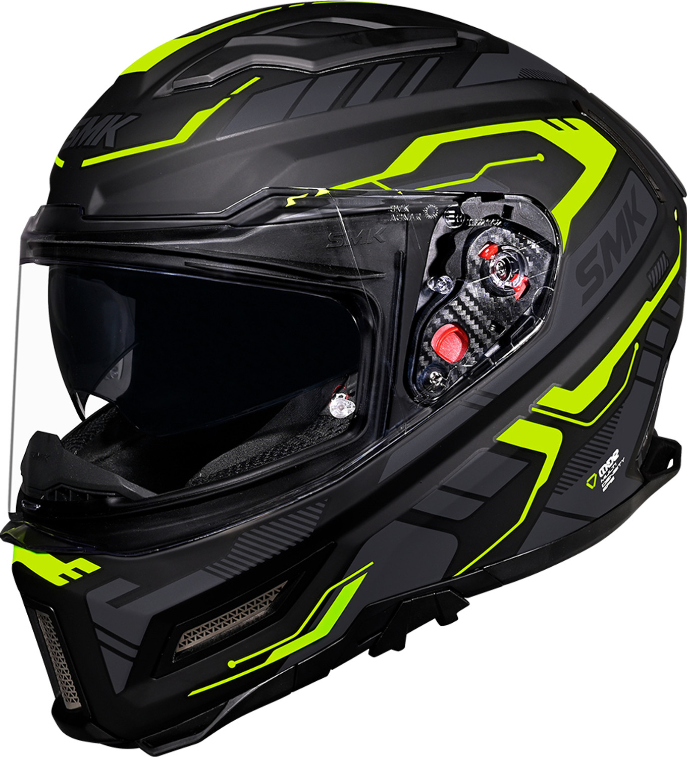 Image of SMK AGNAR TEKTRON ISI, DOT & ECE 06 Certified Helmet with Dual Visor Motorbike Helmet