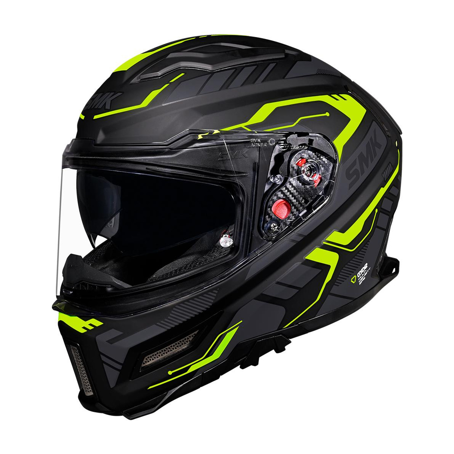 Image of SMK AGNAR TEKTRON ISI, DOT & ECE 06 Certified Helmet with Dual Visor Motorbike Helmet